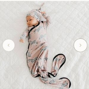 Copper Pearl Newborn Knotted Gown Zella
